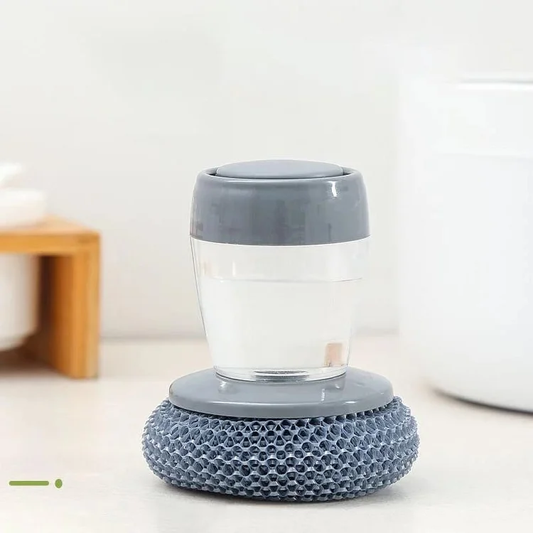  🔥🔥Kitchen Soap Press Dispensing Palm Brush