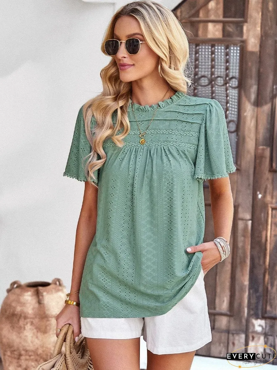 Spring Waffle Knit T-Shirt