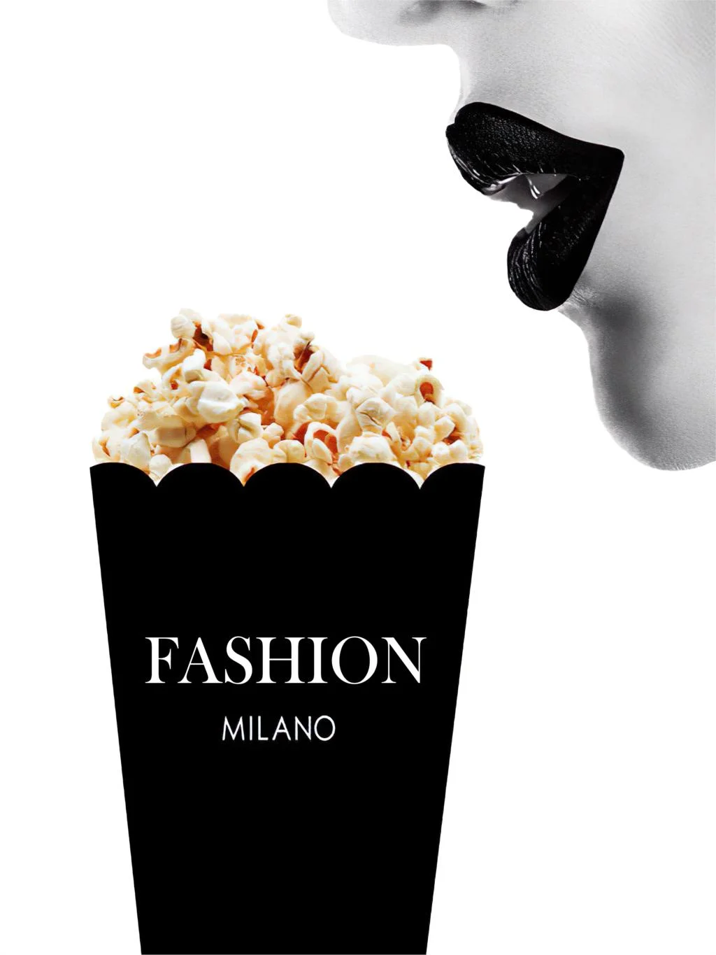 Cuadros Fashion Pop Art Canvas Painting  Black and White Woman Lip Print Posters Home Decor Wall Pictures For Living Room