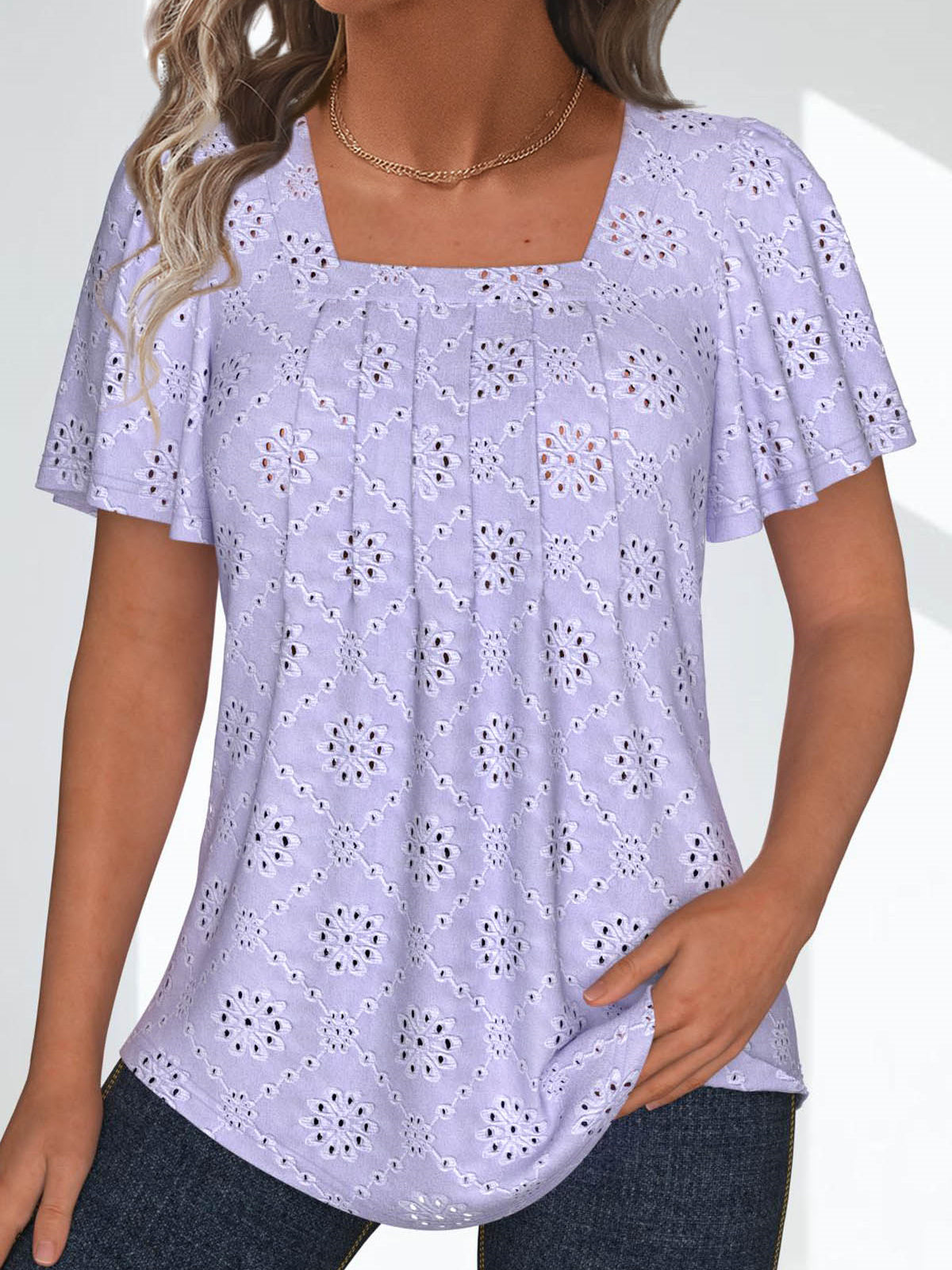 Women Long Sleeve V-neck Graphic Floral Printed Top