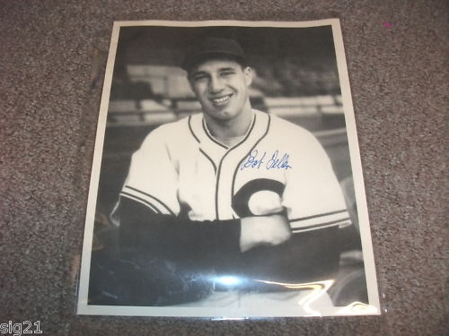 Bob Feller Vintage Signed 8x10 Baseball Photo Poster painting