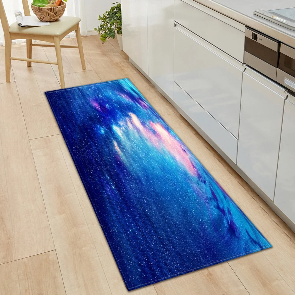 Modern Kitchen Floor Mat Microfiber Living Room Carpet Kitchen Anti-skid Mat Water-absorbent Door Mat Bedroom Decoration Carpet