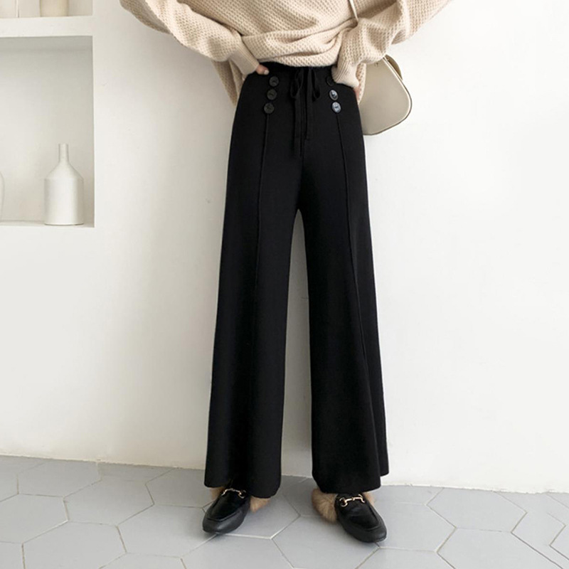 Autumn and winter loose knitted pants