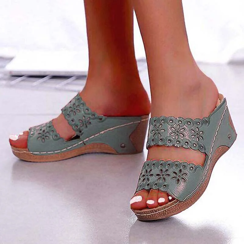 Women Sandals New Fashion Women Shoes Casual Lightweight Breathable Slip-on Shoes Women Wedge Platform Sneakers Sandalias Mujer