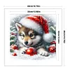 Christmas Dog-11CT Stamped Cross Stitch 40*40cm/15.75*15.75in