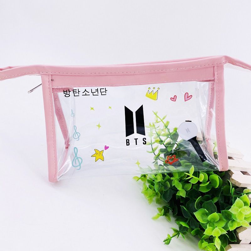 BTS BLACKPINK Stray Kids TWICE EXO NCT GOT7 SEVENTEEN Cosmetic Bag officialsvtshop