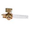 All Brass Argon Meter G5/8 Male Thread CGA580 Connector for Welding Gas Cylinder