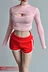 1/6 soldier sports shorts yoga pants plastic body knitted model accessories clothes fit12 inch female figure body-aliexpress