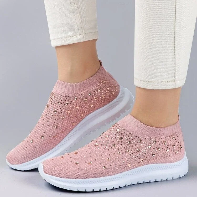 👟Rhinestone Breathable Casual Shoes Women's Sports  Shoes(Buy a Pair of Shoes Get Free socks🧦)