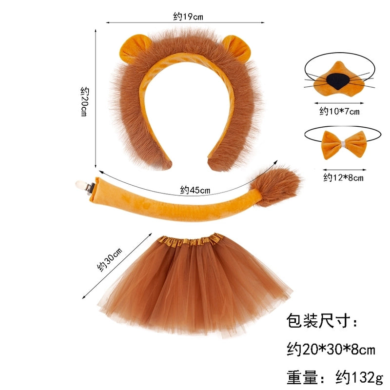 Unisex Cartoon Style Lion Cloth Hair Band