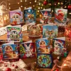 12Pcs Diamond Painting Snowman Animals Greeting Card Set with Envelope
