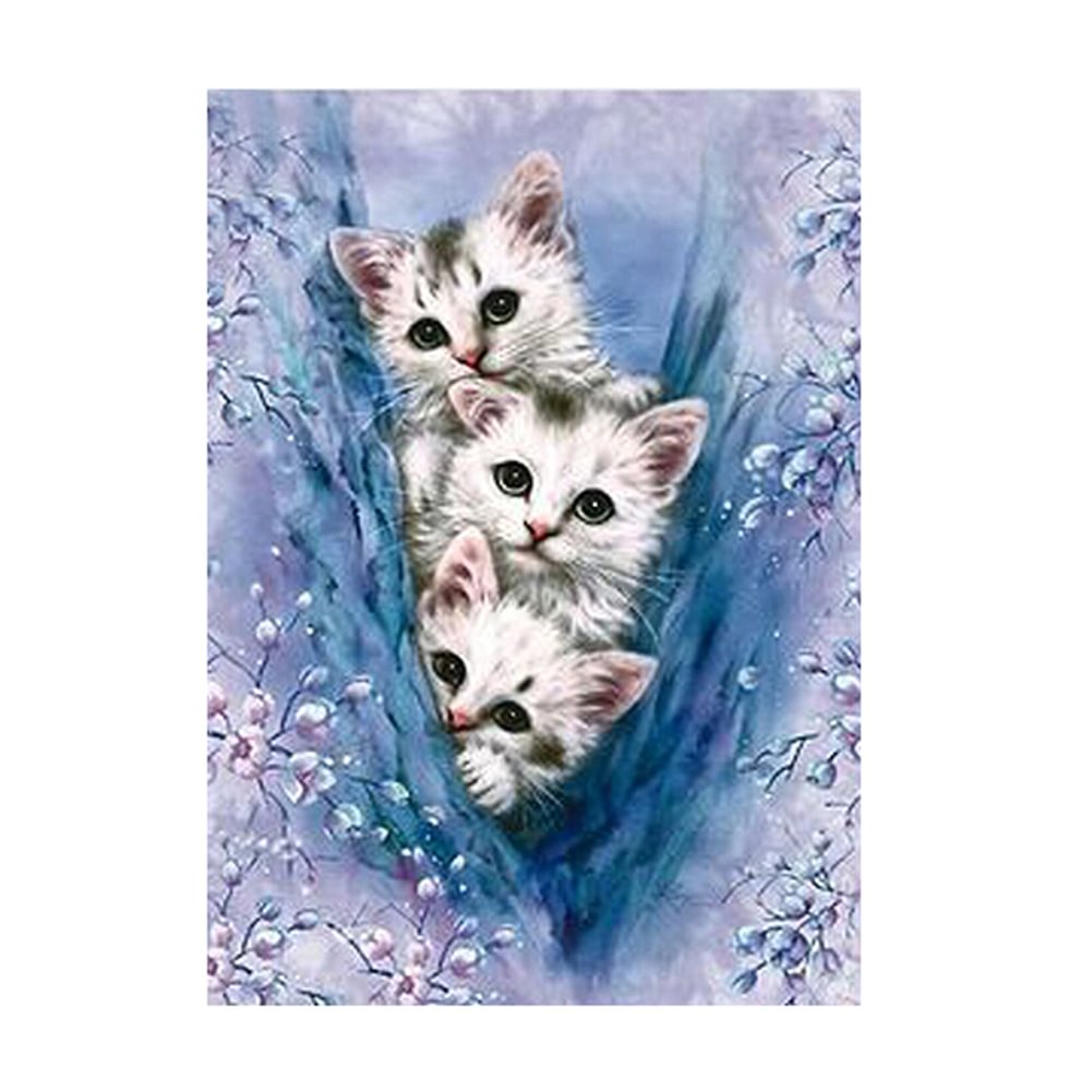 Three Cats - Partial Drill - Diamond Painting(30*40cm)