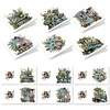 12Pcs Garden Flowers DIY Diamond Painting Greeting Cards for Adult Holiday Gifts