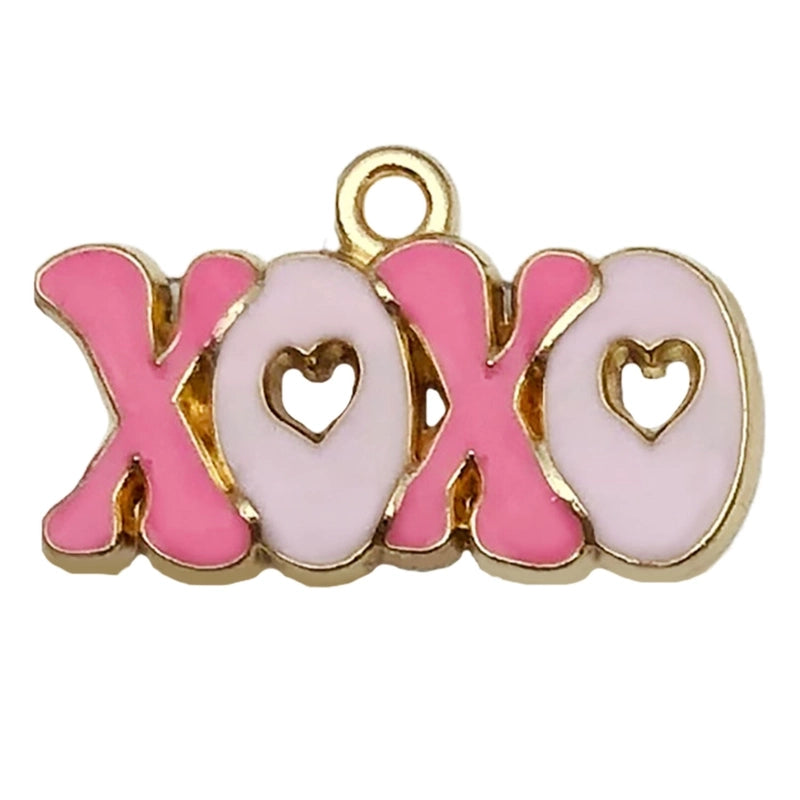 1 Piece 13*30mm 15x25mm 31x24mm Zinc Alloy XOXO Letter Heart Shape Pendant Jewelry Accessories