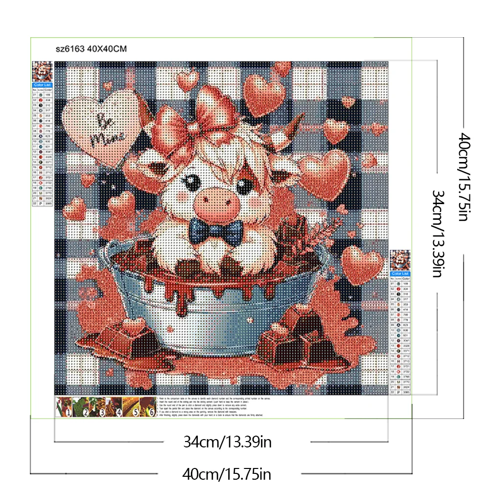 Diamond Painting - Full Round Drill - Chocolate Yak(Canvas|40*40cm)