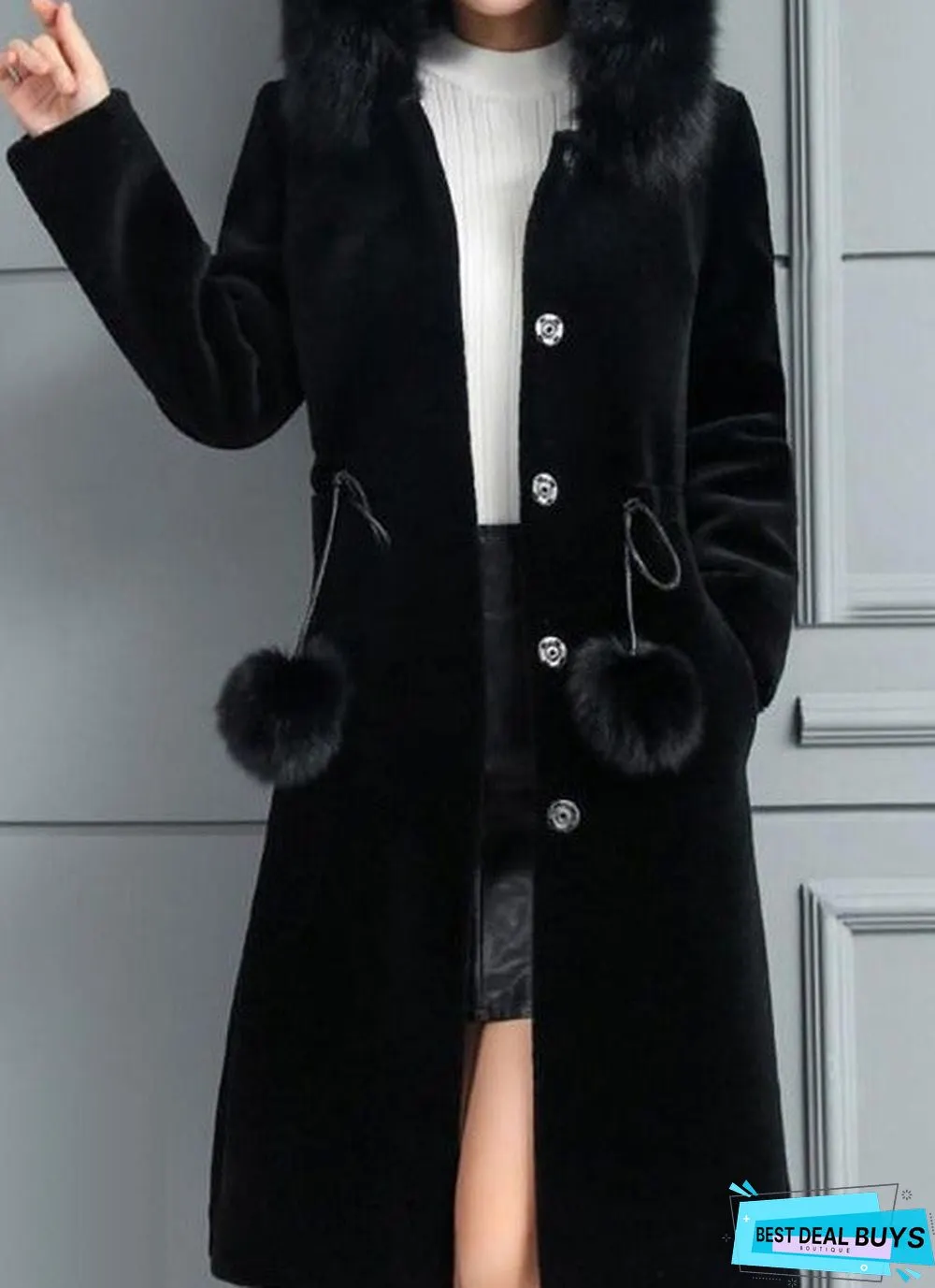 New Ins Women's Medium and Long Imitation Mink Coat