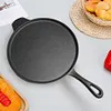 30cm Cast Iron Egg Frying Pan Non-stick & Lug Handle Pancake Skillet Household