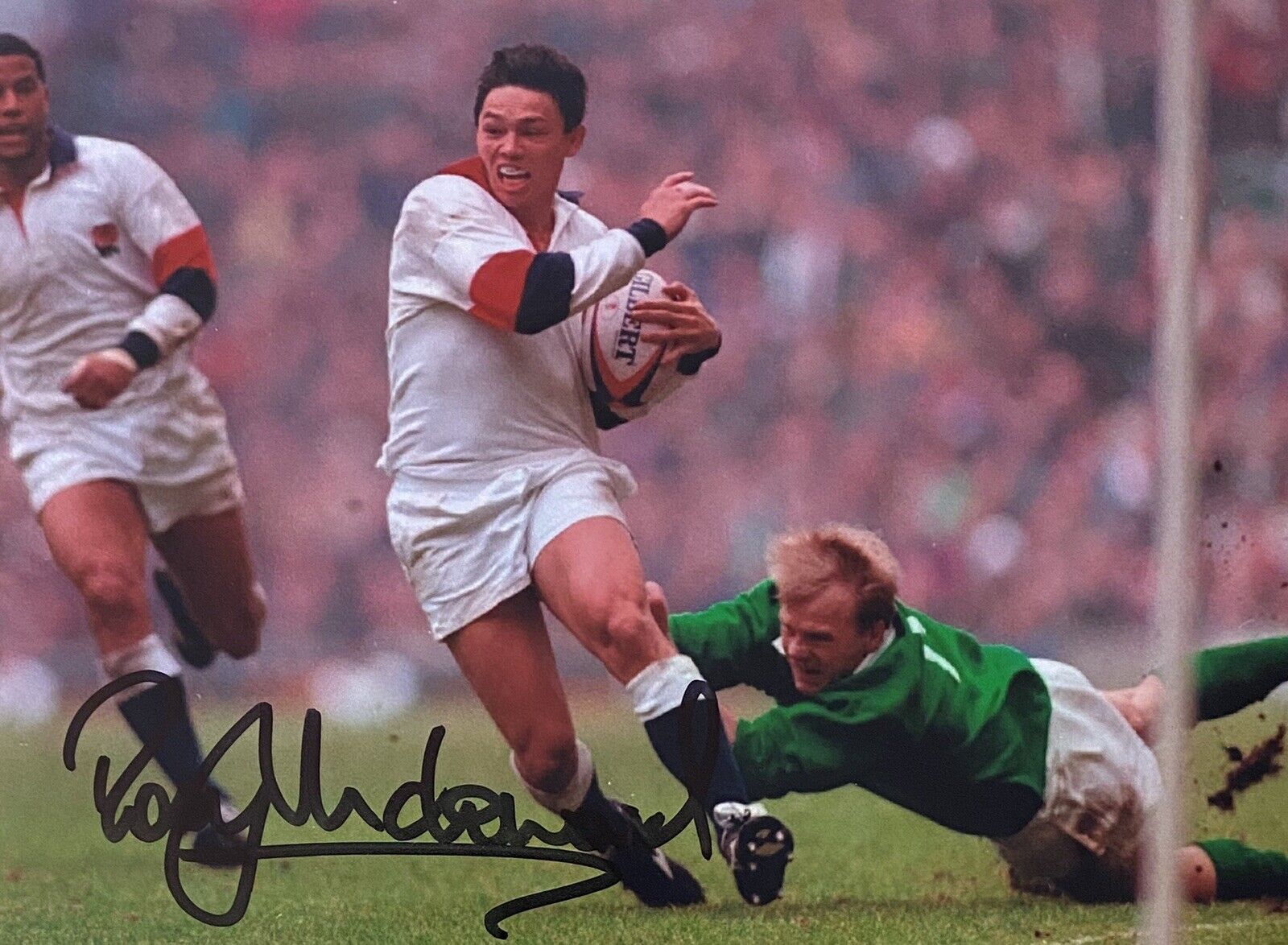 Rory Underwood Genuine Hand Signed England 6X4 Photo Poster painting 2