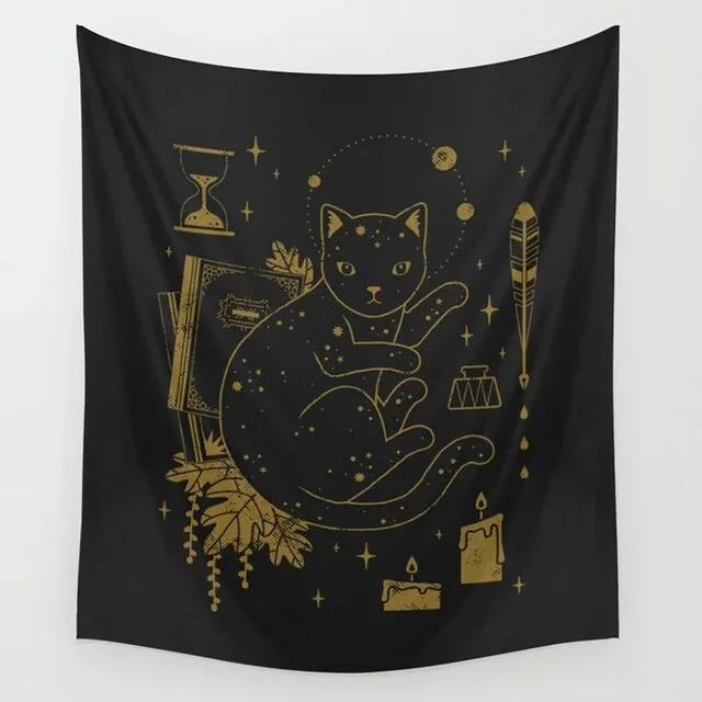 Tarot Tapestry Boho Tapestry Wall Hanging Moon Phase Magic Hand Tapestries Bedroom Decor Bedspread Cover Sun Moon Wall Decor