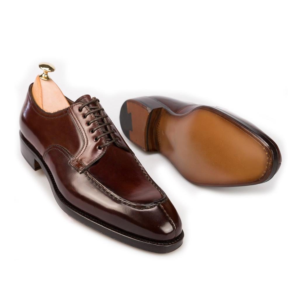 Leather Derby Shoes- Burgundy