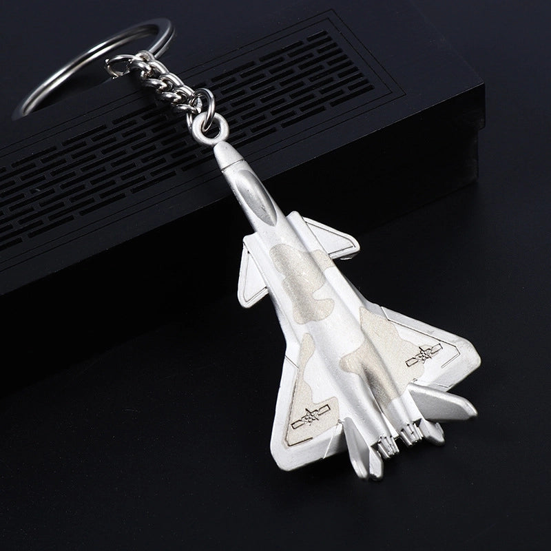 Elegant Minimalist Airplane Zinc Alloy Unisex Women’s Keychain