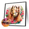 (40*40cm)Horse - Full Round Drill Diamond Painting