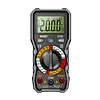 2000 Counts DC AC Voltage Tester Handheld NCV Digital Multimeter Tools (Black)