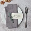 42 x 42cm Gentle Wedding Event Resturant Raw Edge Napkins