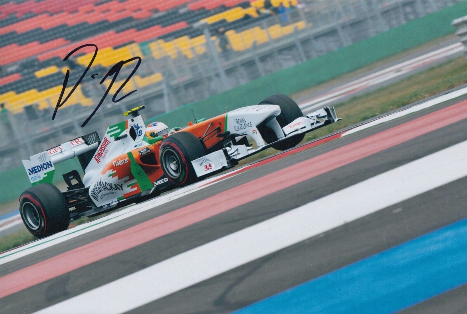 Paul di Resta Hand Signed 12x8 Photo Poster painting F1 Autograph Force India 10