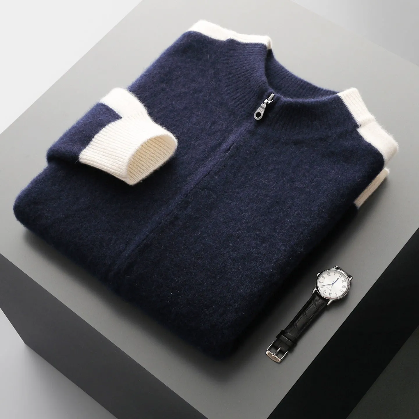 Men's Merino Wool Half-Zip Jumper &ndash; Lightweight Knit Sweater &ndash; view 2