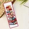 Stack of Books-11CT Stamped Cross Stitch Bookmark 18*6cm(Double Sided)