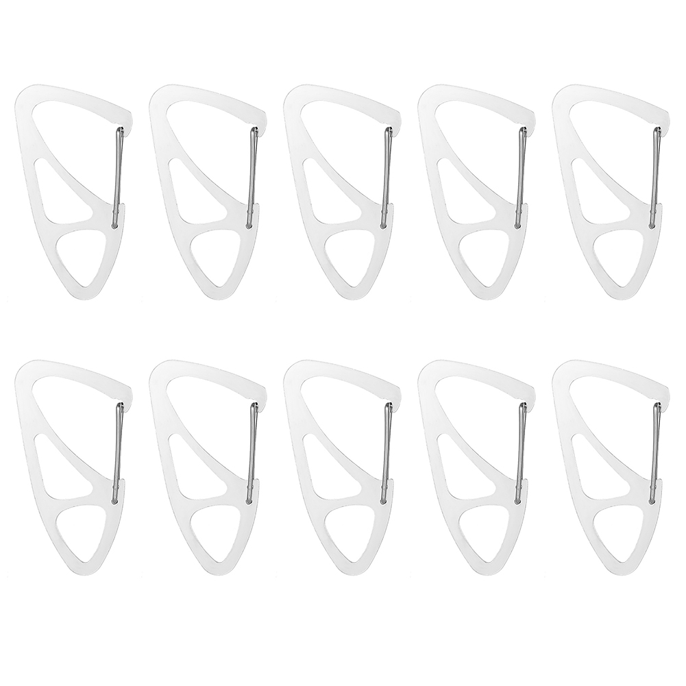 

10pcs Stainless Steel Carabiner Keychain Waist Camping Hanging Belt Buckles, 501 Original