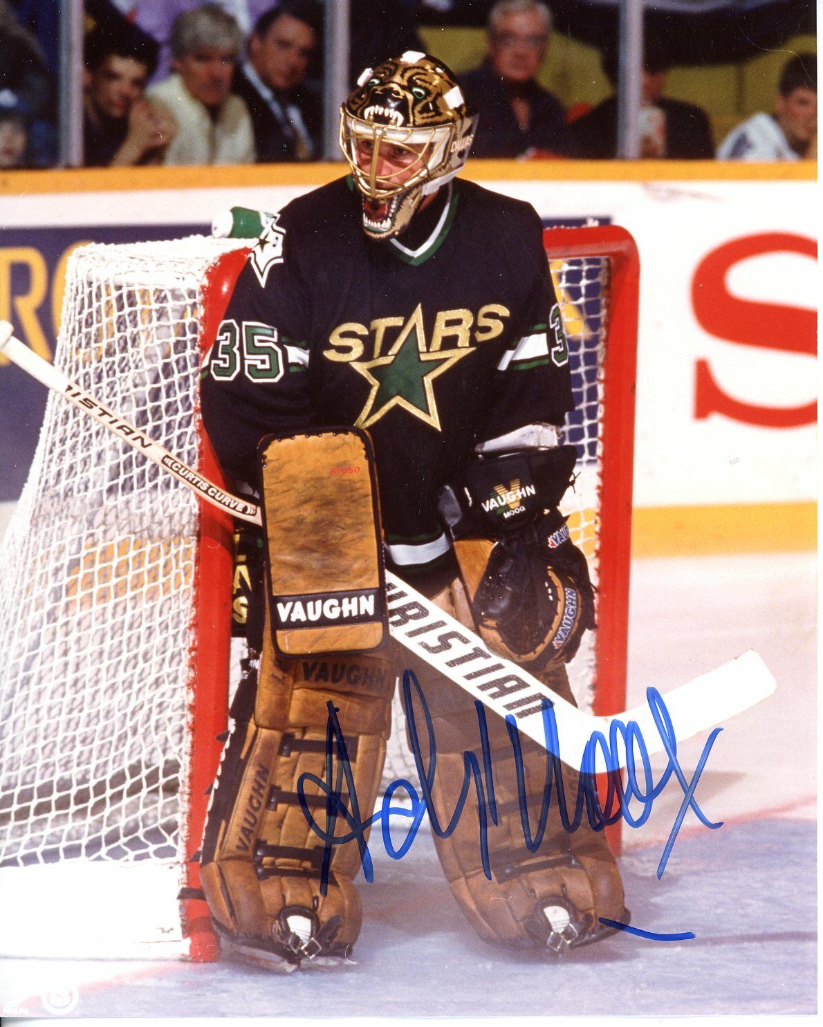 Andy Moog Autographed 8x10 Dallas Stars # S361