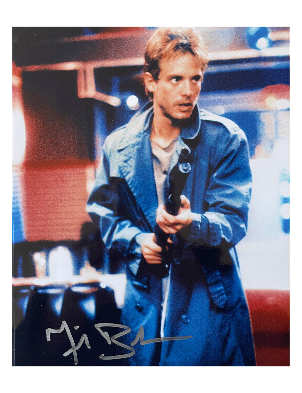 8x10 The Terminator Print Signed by Michael Biehn 100% Authentic With COA