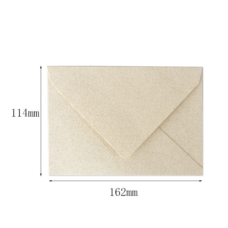 Vintage Linen Texture Envelope Paper Set Special Paper For Letters Invitations Postcards Wax Seal Envelope