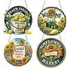 4Pcs Diamond Painting Farm Window Pendants Suncatcher Hanging Kits for Home Porch Farmhouse