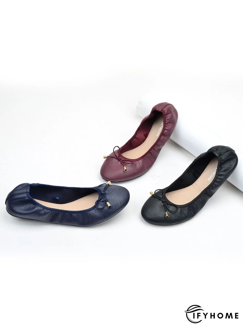 Retro Bow Comfortable Soft Shallow Shoes | IFYHOME