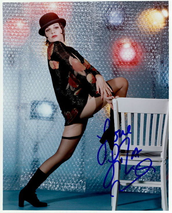 Liza Minnelli (Cabaret) signed 8x10 Photo Poster painting In-person