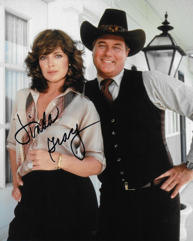 Linda Gray Original 8X10 Autographed Photo Poster painting