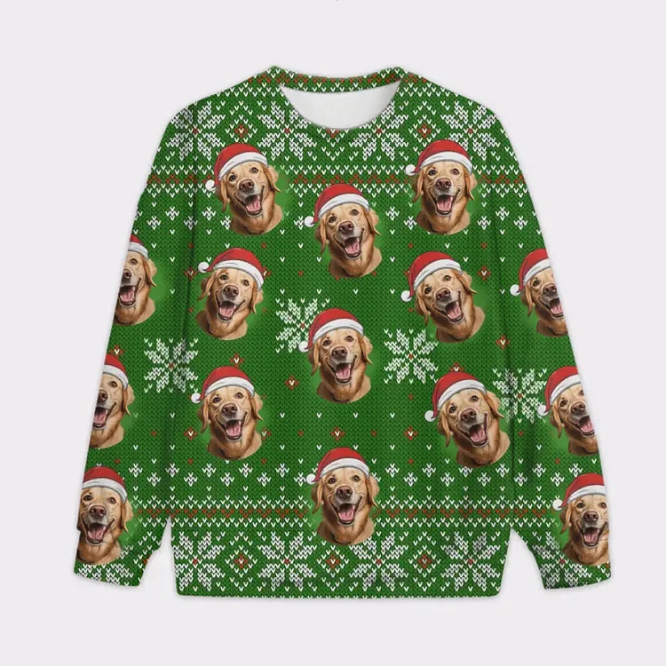 Customize Your Own Christmas Sweater with Your Pet's Face