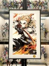 Ink Style Flame Hashira Kyojuro Rengoku Decorative Painting - Demon Slayer: Kimetsu No Yaiba - Xingkong Studio