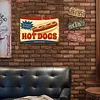Hot dog - Panneaux en &eacute;tain m&eacute;tallique(20*30cm)