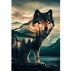 Timber Wolf-11CT Stamped Cross Stitch 40*60cm (Big Size)