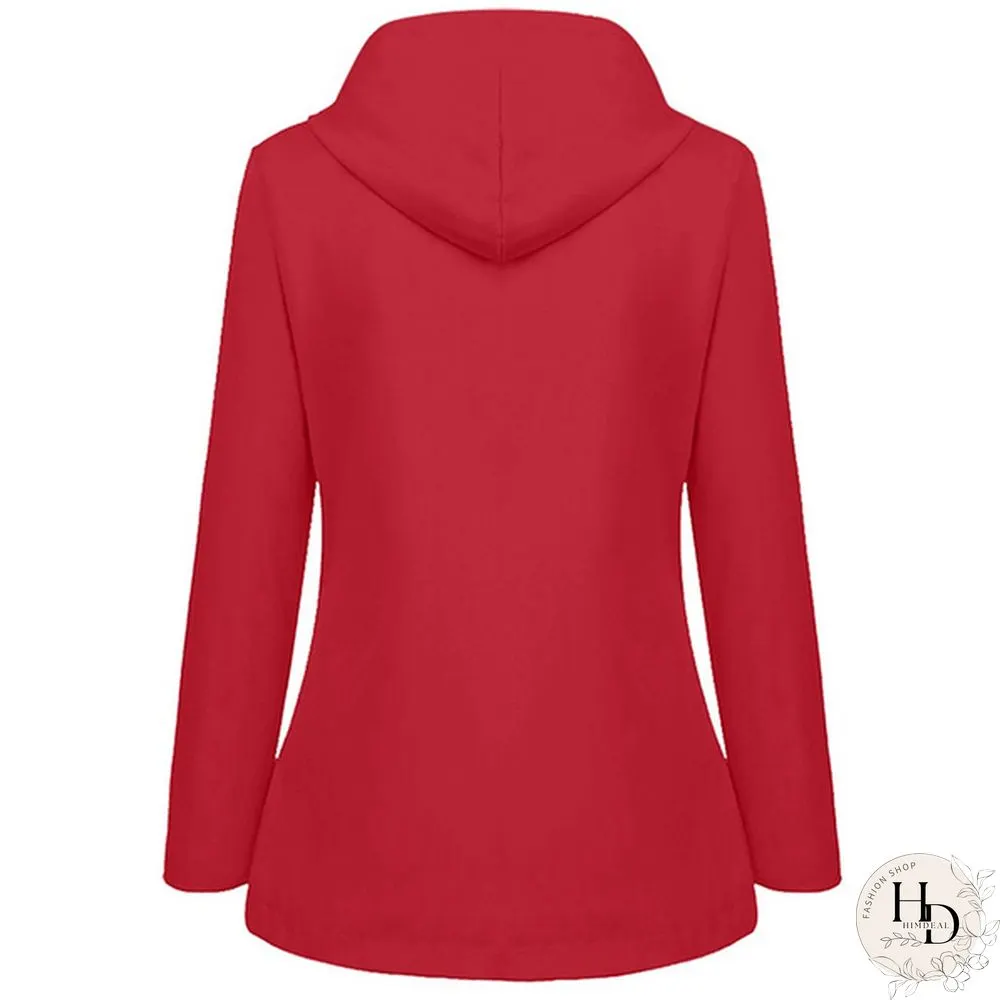 Womens Winter Coats-Solid Plush Thickening Jackets for Outdoor Hiking Plus Size Hooded