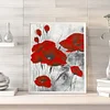（No Printed Canvas）Counted Cross Stitch 11CT-Red Poppy 40*50cm