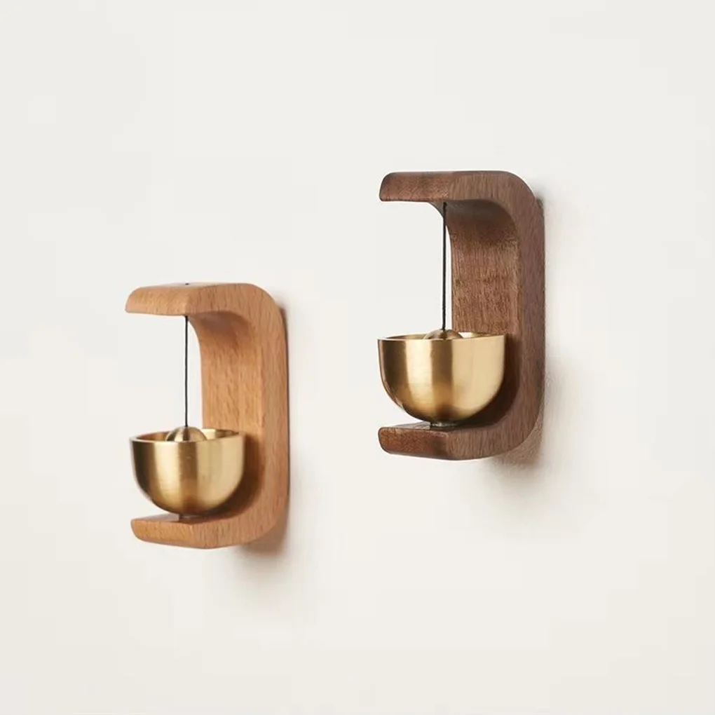 Door Bell Wooden Wind Chimes Magnetic Doorbell Home Entrance Decoration