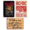 3PCS AC/DC - Vintage Metal Signs Set - 20*30cm/30*40cm - Music