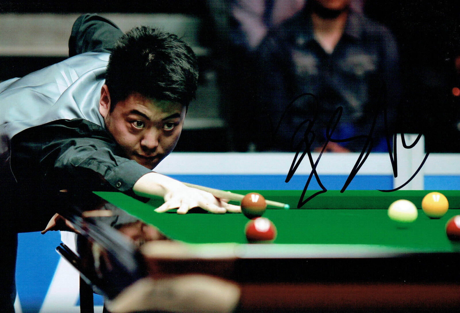 Liang WENBO Signed Autograph 12x8 Photo Poster painting A SNOOKER Sheffield Crucible AFTAL COA