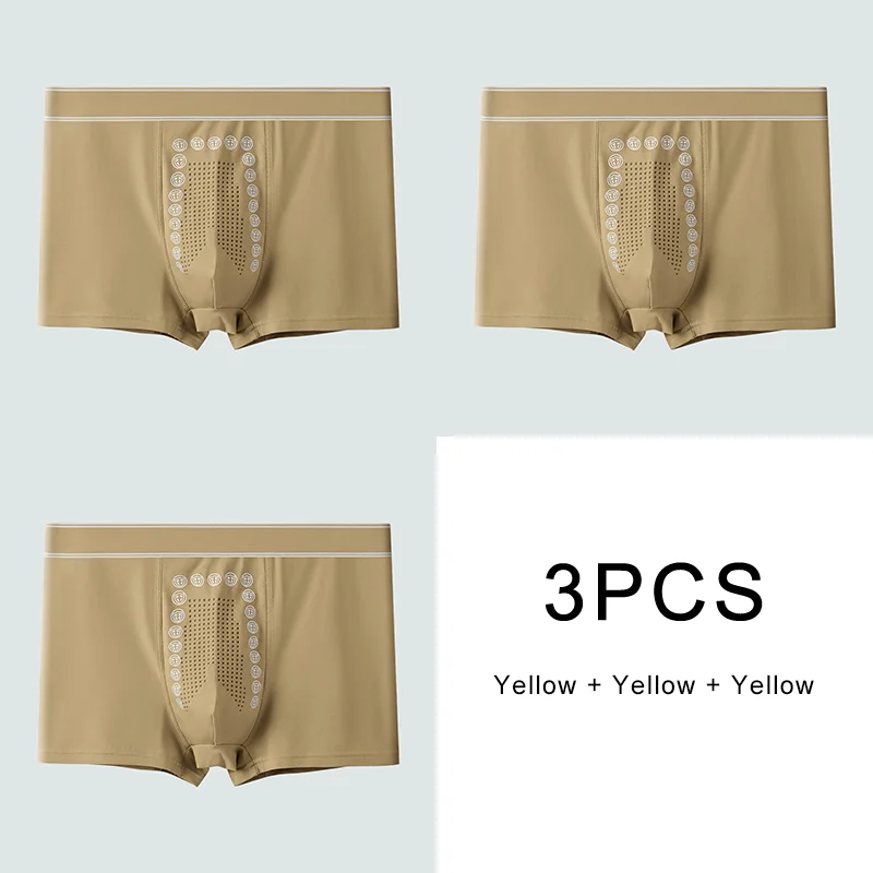 Billionm Sports Shorts Traceless Underwear Men Lingerie Boxer Breathable Pure Cotton Briefs Large Size Panties Men's Gift New