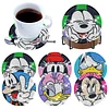 8pcs Cartoon DIY Diamond Painting Holz Untersetzer Kits mit Halter (Ente)